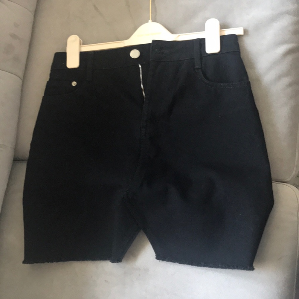 Maje black denim skirt- small
